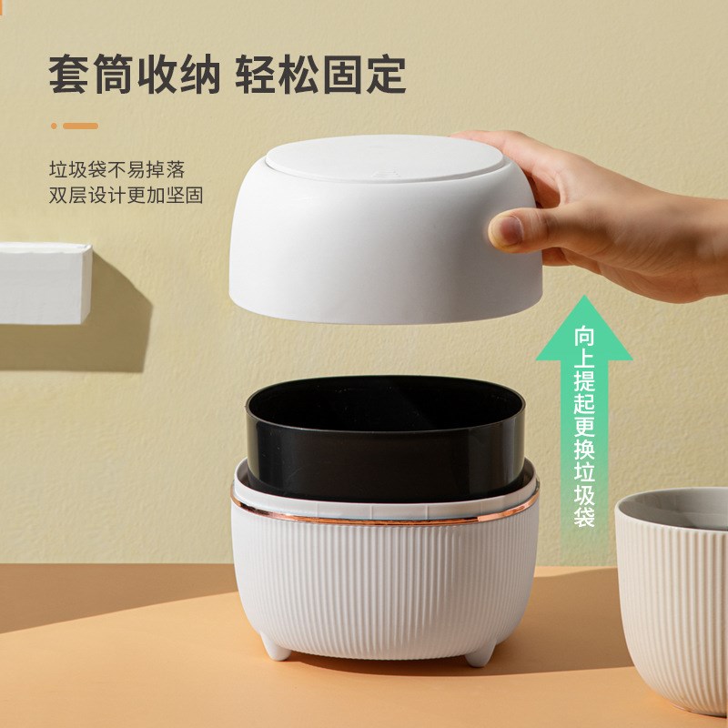 宠物「猫砂垃圾桶」专用隔臭小号迷你按压密封有带盖家用锁便铲屎