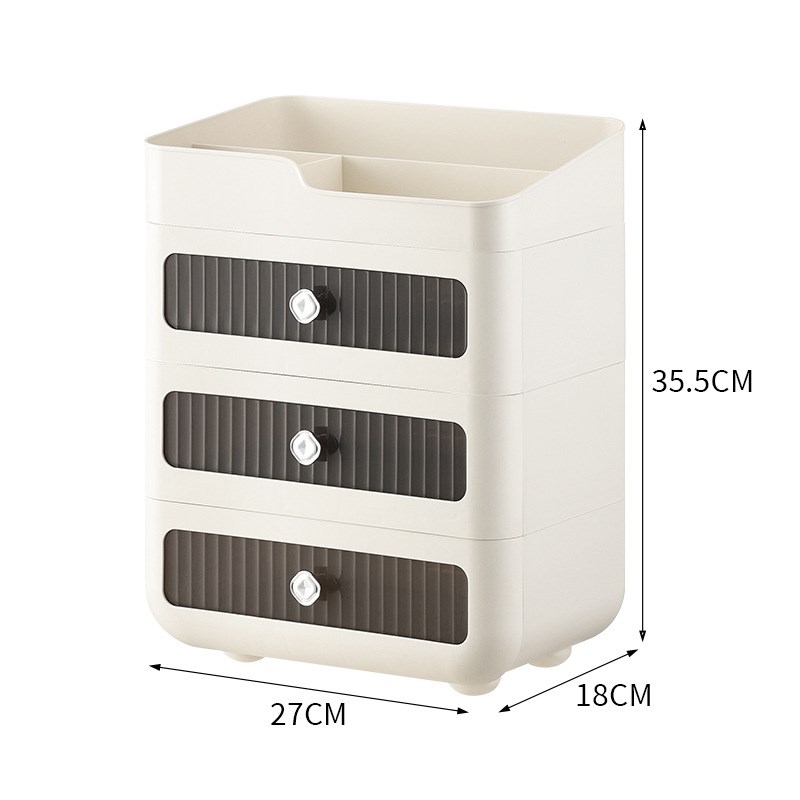 化妆品收纳盒护肤品面膜口红整理箱抽屉式置物Q架桌面梳妆台小盒