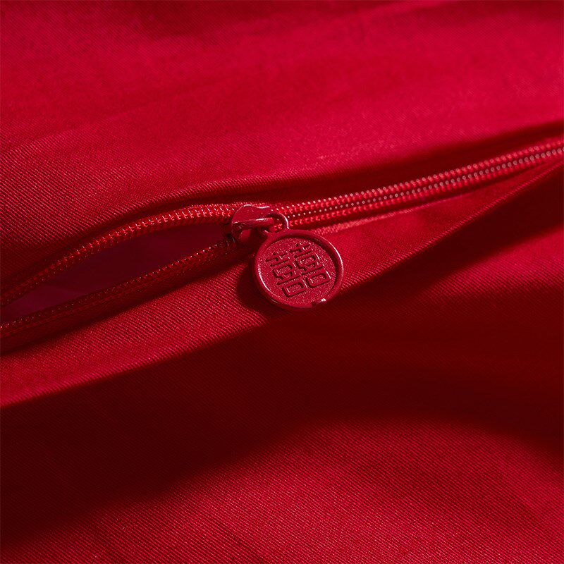 大红色结婚四件套婚庆婚嫁纯棉全棉床单被套喜被新婚高级床上用品