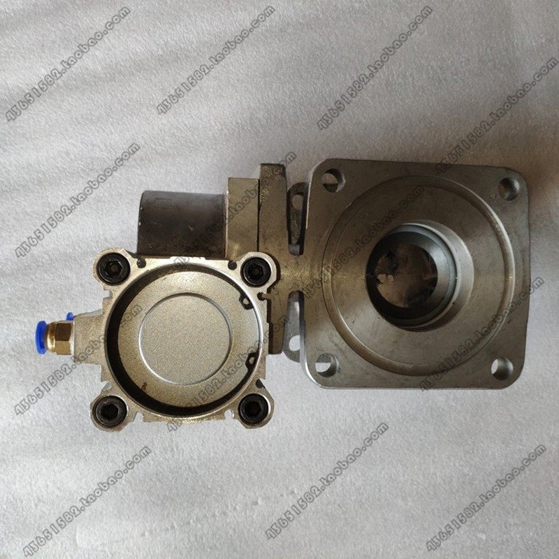 厂家东风洒水车配件电磁气动球阀恒度万利q641f圆法兰气动阀.dn50