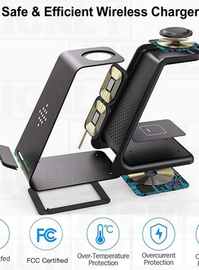 3 In 1 Wireless Charger 10W  Charge   Iphone 11 Pro SE2