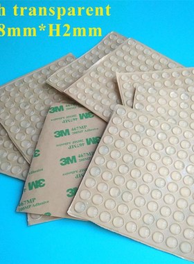 5 Sizes in 1 Pack Self Adhesive Rubber Pad Soft Anti Slip Bu