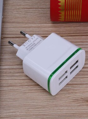4 USB Hub Ports Charger Adapter EU Standard Plug Socket AC