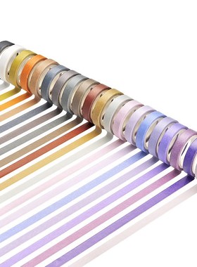 60 Pcs/Set Basic Solid Color Washi Tape Rainbow ing Tape Dec