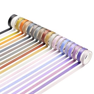 Basic Set Pcs ing Washi Tape Solid Rainbow Color Dec