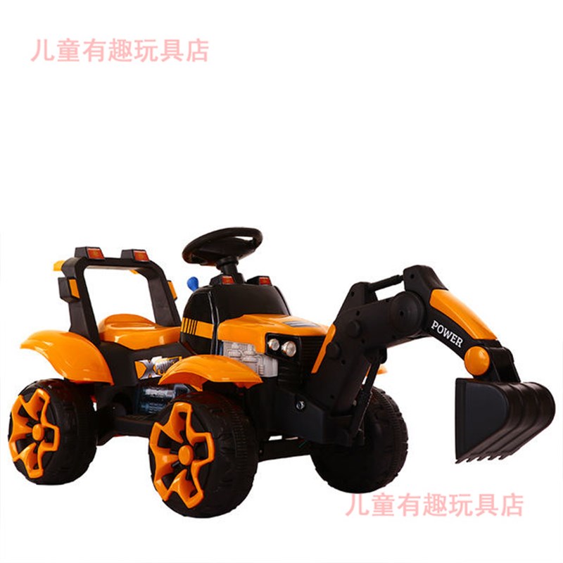 儿童挖掘机可坐人超大型电动玩具挖挖机可骑充电钩机男孩玩具车