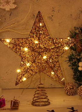 Christmas Tree Star Tree Topper Operated Treetop Decoration