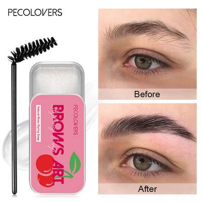 推荐1PC Eyebrow Styling Gel Brows Wax Sculpt Soap Waterproof