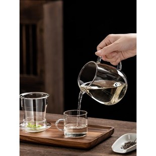 加厚玻璃泡茶杯茶j水分离冲茶器家用男女办公杯带盖大容量功夫茶