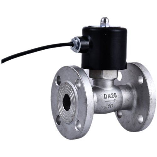 304不锈钢电磁阀常闭开关阀/水阀电磁控制阀I220V24V法兰电磁阀4