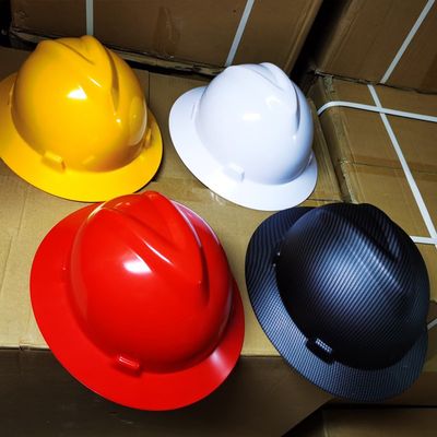 Safety Helmet Wide Full Brim Hard Hat Lightweight High Stren