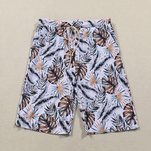 泳裤 男士 大码 可下水冬天泡温泉2022年新款 速干五分度假泳衣 沙滩裤