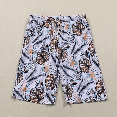 男士沙滩裤可下水冬天泡温泉2022年新款大码泳裤速干五分度假泳衣