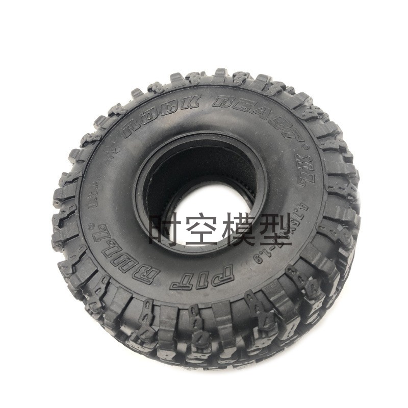 120MM直径 1.9寸攀爬车胎皮 仿真攀爬轮胎 SCX10 90046 D90 TRX4