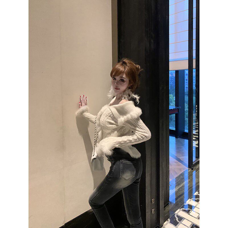 With 99jiu【钟爱羽毛】高级气质耳环女长款仙气耳坠百搭晚宴配饰