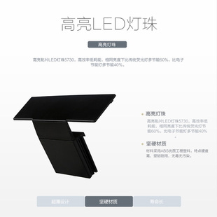 鱼缸灯防水水草灯专业照明灯专x用草缸灯鱼缸全光谱LED灯小型夹灯