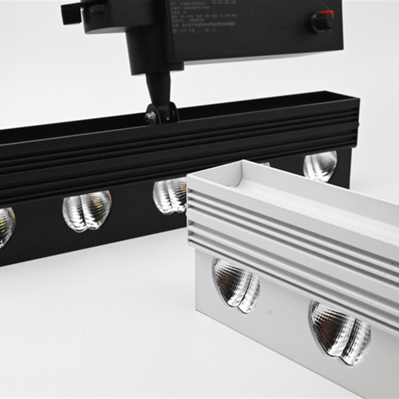 LED偏光洗墙灯打展板射灯LED轨道灯侧光射灯博物馆美术馆专业灯具