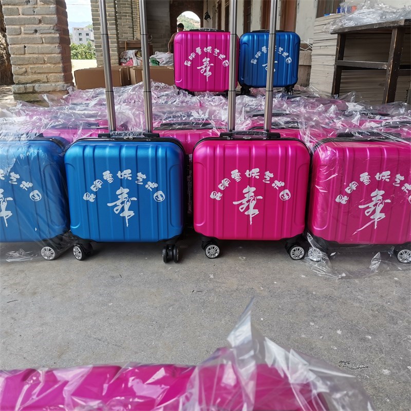 16寸礼品拉杆箱定制logo万向轮密码锁男女旅游登机行李箱子手提箱