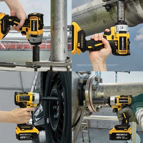 外贸无刷电动扳手大扭力起子机冲击风炮扳手汽车脚手架木工扳手