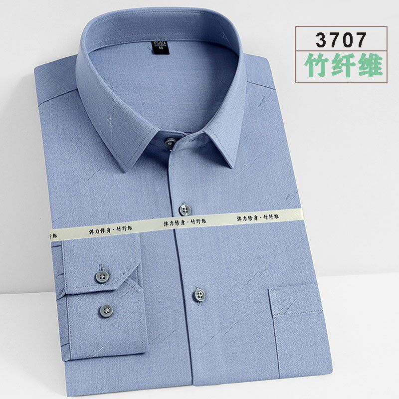 爸爸衬衫长袖男中年夏季男士新款衬衣薄款男式老人春秋季爷爷衬衫