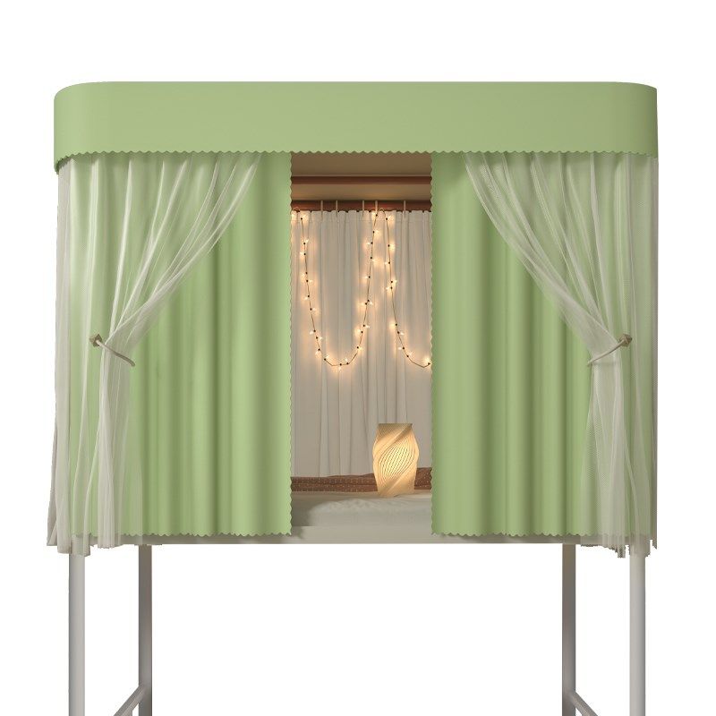 U型双导轨蚊帐床帘一体式学生宿舍u形轨道滑轨强遮光上铺寝室下铺,床上用品,蚊帐,淘宝优惠券,粉丝福利购,淘宝优惠卷