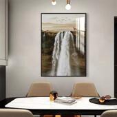 画遮挡客饭H厅画配电简约悬挂掀盖电 饰画免打孔竖版 新品 电表箱装