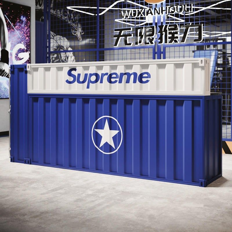 工业风酒吧吧台收银台奶茶烧烤店创意前台健身房铁艺集装箱接待台,商业/办公家具,操作台,淘宝优惠券,粉丝福利购,淘宝优惠卷