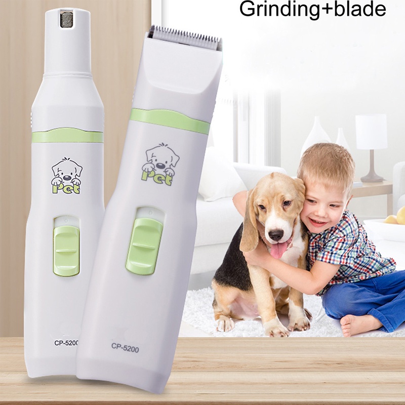 速发2 in 1 Pet Dog Cats Hair Trimmer Paw Nail Grinder Clippe