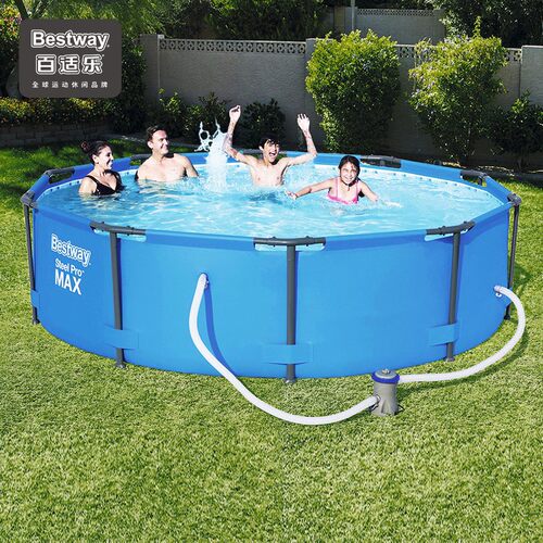 支架家庭游泳池加高加厚成人养鱼池儿童戏水池圆形游泳池玩具池