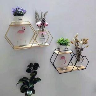 饰品 ins轻奢墙上铁艺壁挂创意餐厅墙面壁饰挂件家居客厅背景墙装