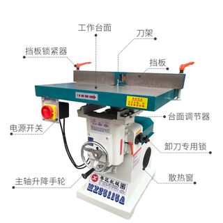 木工机械压克力倒角多功能立式单轴推台修边机开槽立铣机地镂铣机