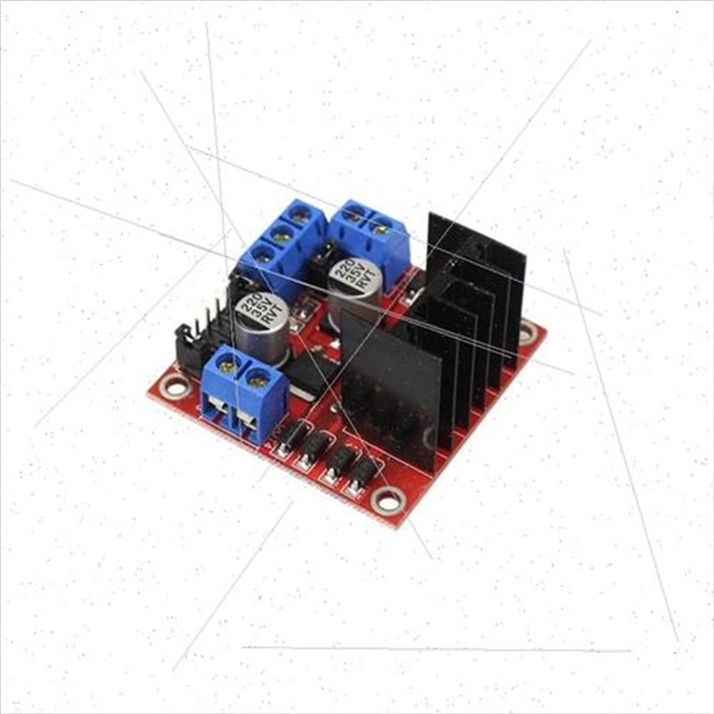 l298n双H桥电机驱动板模块l289直流步进电机智能机器人车配件驱动