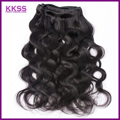 9A Brazilian body wave human virgin Hair natural black weave