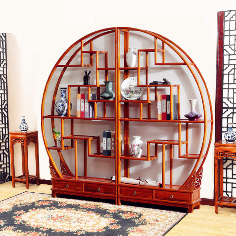 古博架实木中式多宝阁关物架茶具架展示柜k茶叶隔断茶架玄置古董