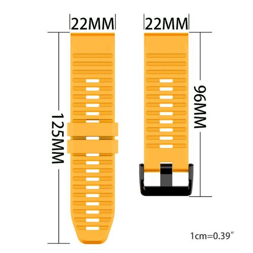 22mm Watch Strap Silicone Wrist Band for Gar-min Fenix6/5/5P