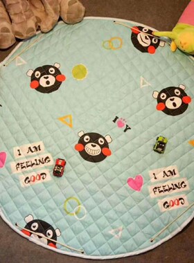 Kid Bedroom Baby Play Mat Portable Toy Storage Bag Cute Chil