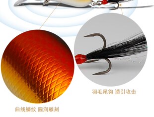 CC60 Crankbait Fishing Slow Sinking 60mm/9.5g Wobbler Bait C