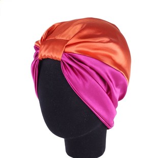 Wrap Silk Beanie 极速eping Cap Women Hair Pure For Sleeping