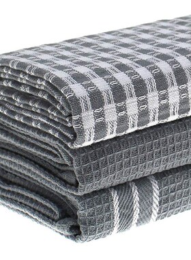 3pcs Kitchen Towels Classic  Natural Cotton Tea Towels D