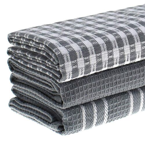 3pcs Kitchen Towels Classic  Natural Cotton Tea Towels D