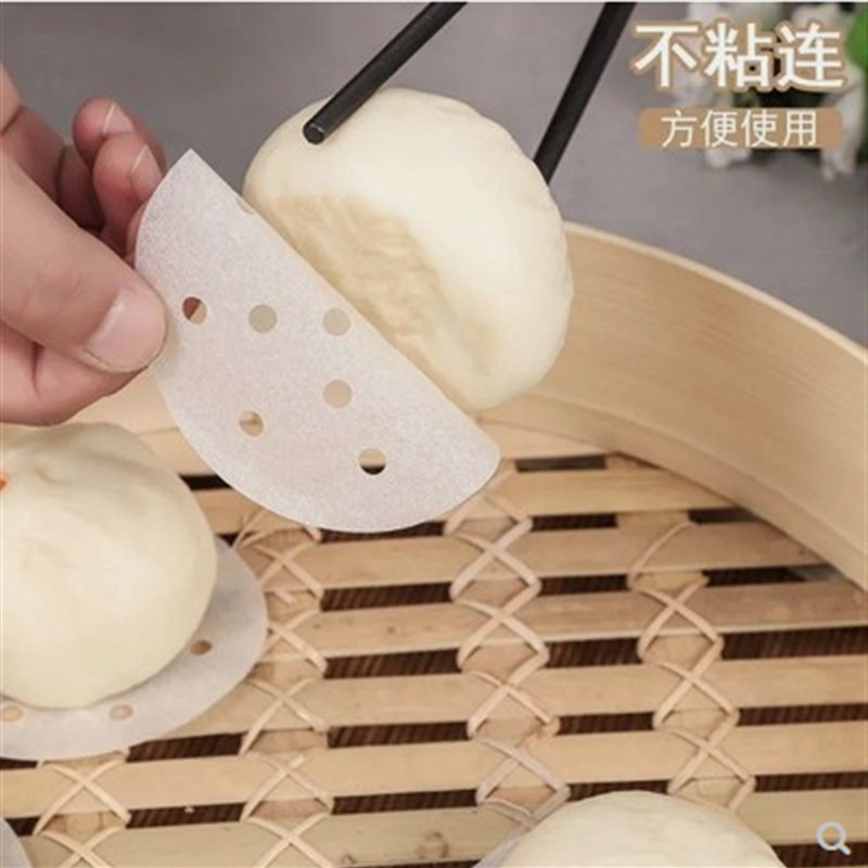 蒸包子垫纸家用一次性不粘食品专用油纸蒸笼布蒸笼馒头面包的纸垫属于什么档次？