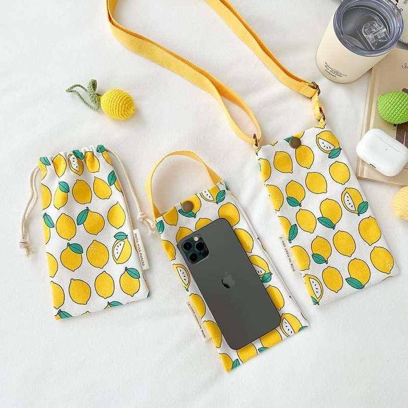 帆布手机包女斜挎迷你小包包 手机挎包手小拎手机袋斜跨收新品