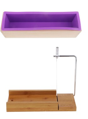 2pcs Soap Loaf Cutter Making Tool Kit, Wooden Soap Cutter Mo