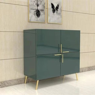 鞋柜现代简约钢琴烤漆轻奢多功能储物柜家用门口多功能大容量鞋架