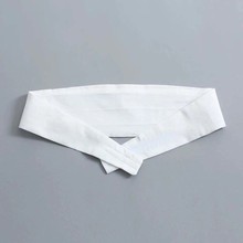 和服魔术贴腰封表演服白色布腰带演出服黑色宽腰封男礼服束腰装饰