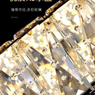 长方形客厅吸顶灯水晶灯后现代轻奢别墅圆形卧室书房餐厅房间灯
