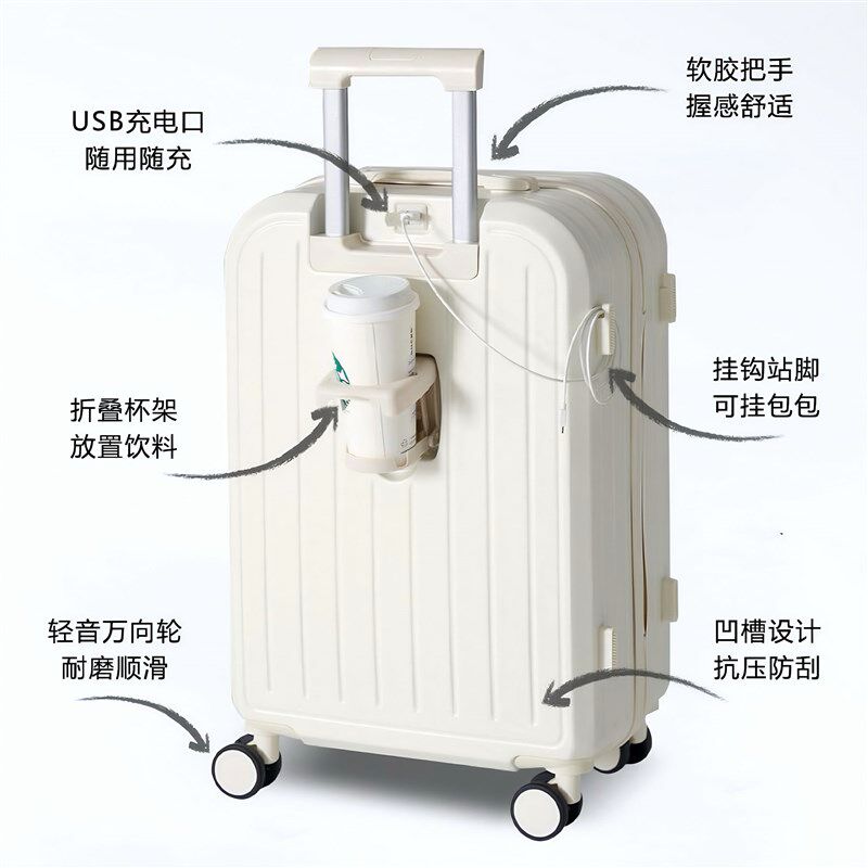 25款行李箱男女新年拉杆箱男结实耐用学生万向轮24寸密码旅行箱子