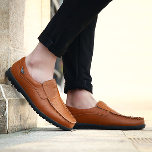 2023 Luxury Casual 网红Genuine Mens Men Brand Shoes Leather