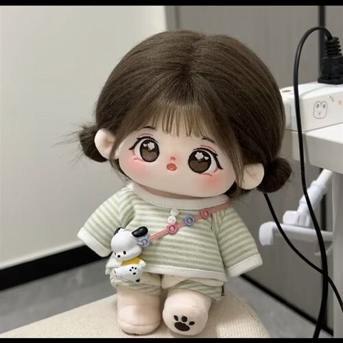 20cm无属性小晕棉花娃娃女娃裸娃公仔有骨M架便宜毛绒玩偶女生礼
