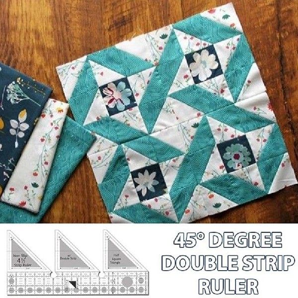 急速发货Quilting Rulers 45 Degree Grids Double-Strip Quilt R